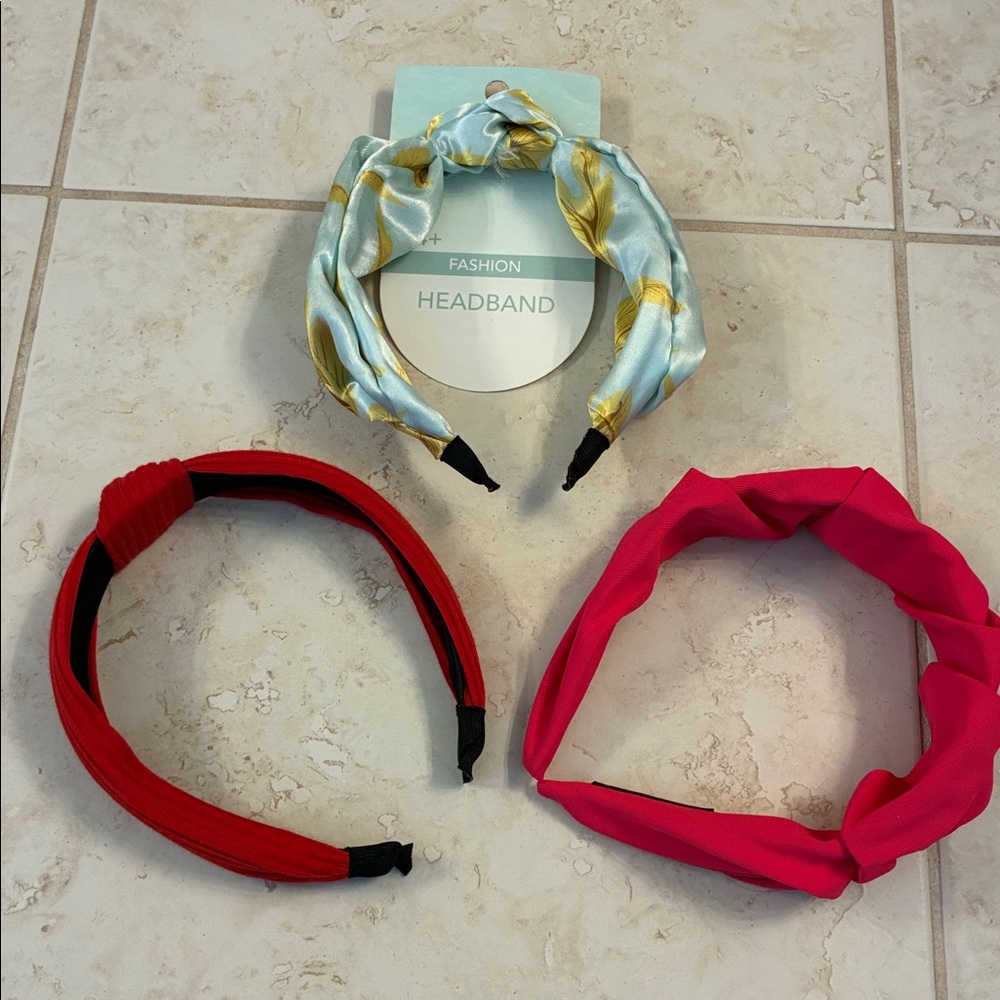 3 Headbands-  2 NWOT and 1 NWT